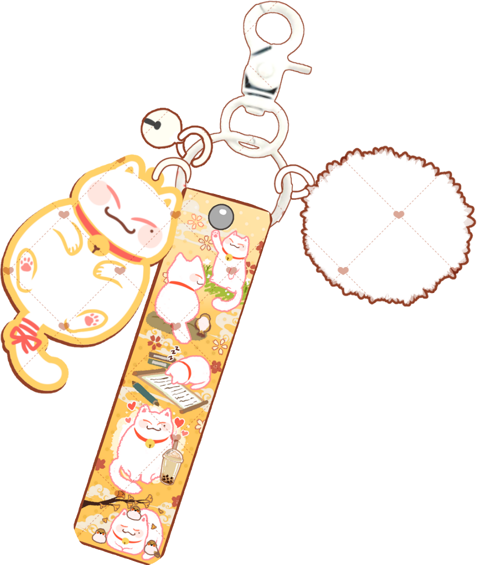 [FANMADE MERCHANDISE] JING YUAN, BLADE & DAN HENG CAT DESSERT LANYARD SERIES