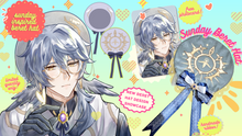 Load image into Gallery viewer, [FANMADE MERCHANDISE] HONKAI STAR RAIL SUNDAY INSPIRED BERET HAT
