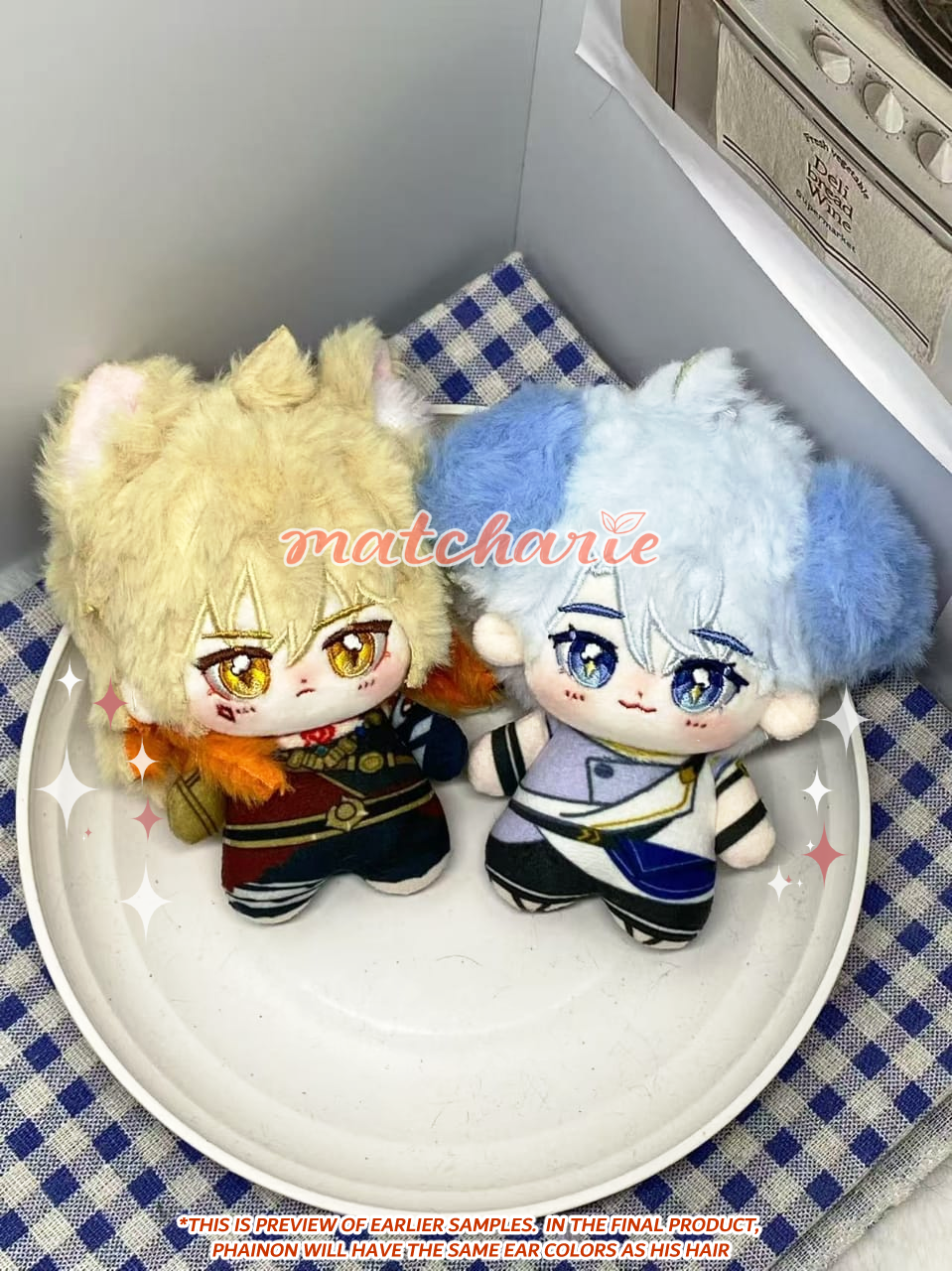[PREORDER] PHAINON & MYDEI 10 CM PLUSHIES(CAN SQUEAK!) [FANMADE MERCHANDISE]